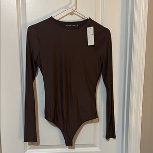 Abercrombie & Fitch Brown Long Sleeve Bodysuit